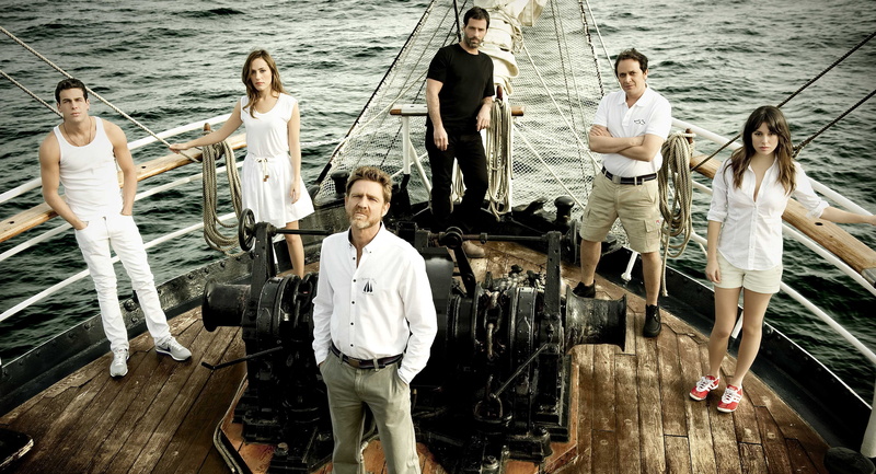 El barco, Irene Montalà, summer, three quarter length, people Traveling, young adult, looking at camera, men, adult, shirt, 4K, adventure, Spain, Mario Casas