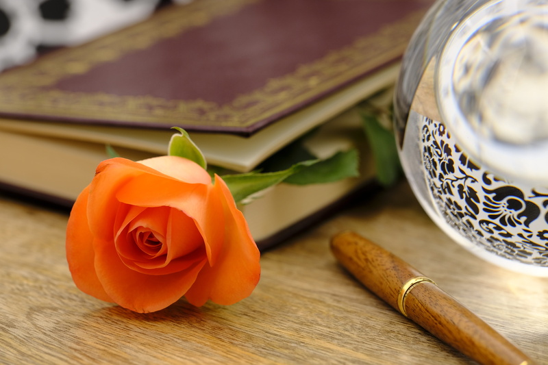 romantic, wood - material, time, clock, close-up, beauty in nature, flower, healthy eating, freshness, bloom, ball, romance, blossom, indoors, rose - flower