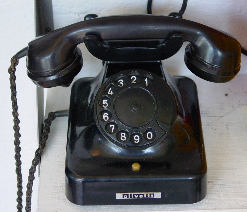 using Phone, phone cord, black, listeners, black color, telephone Receiver, old-fashioned, classic, rotary phone, cradle, single object, number, 480P