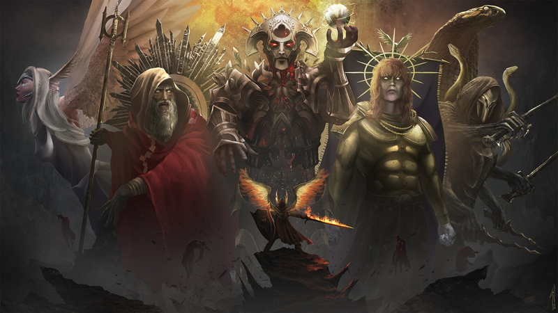 Path of Exile, 1080P, Nino Is, gods, pantheons
