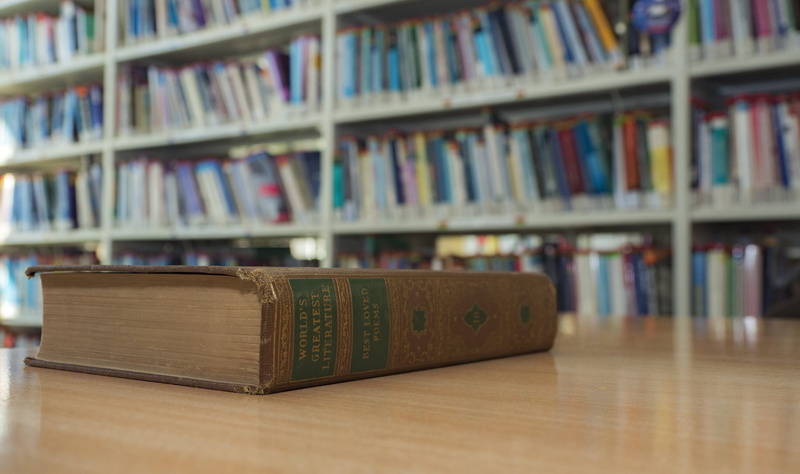 hardcover book, building, apartment, learning, bookcase, in a row, library, room, bookshelf, school, regiment, table, large group of objects, cabinet, within
