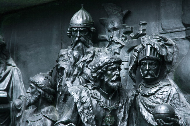 great, religion, the past, russian, craft, europe, monument, art and craft, men, velikiy, human representation, anniversary, architecture, statue, novgorod