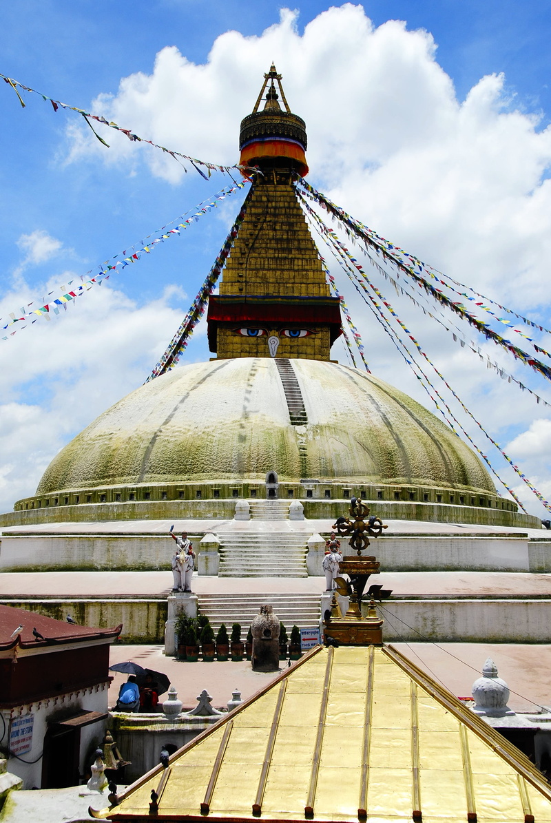 place of worship, travel destinations, history, culture, nature, 2K, asia, tourism, group of people, building exterior, belief, nepal, cloud - sky, building