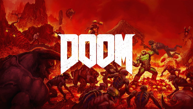 1080P, inferno, DOOM Eternal, Doom guy, demon, red