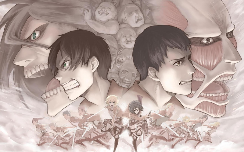 males, attack, Shingeki no Kyojin, anime girls, anime, creativity, toy, representation, female likeness, females, human representation, art and craft, people
