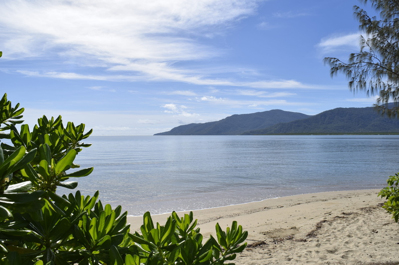 no people, tranquility, ocean, nikon, plant, relax, beach, calm, sky, 5K, idyllic, beauty in nature, cairns, trees, blue sky, clouds, water, cloud - sky