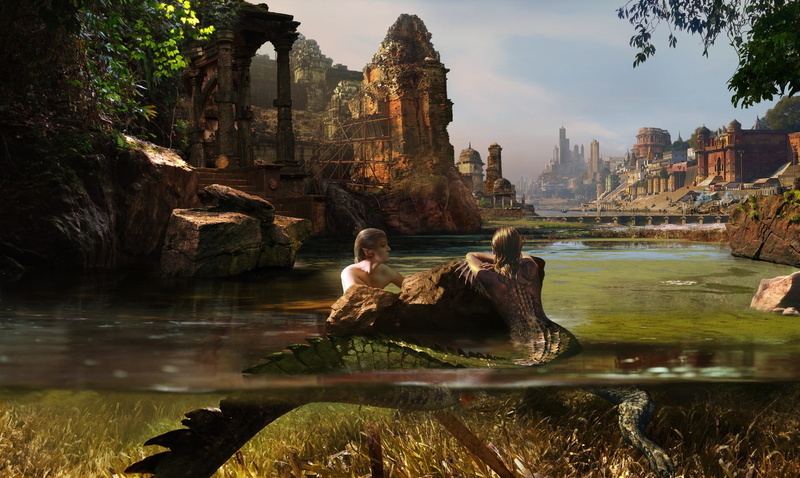 screenshot, artwork, day, 1080P, people, nature, creature, built structure, water, lifestyles, application, reflection, architecture, real people, adult