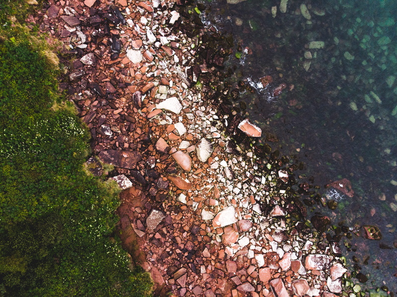 close-up, pubbles, drone, drone view, abstract, outdoors, brown, coast, pattern, no People, sea, dry, ocean, lake, looking down, lake district