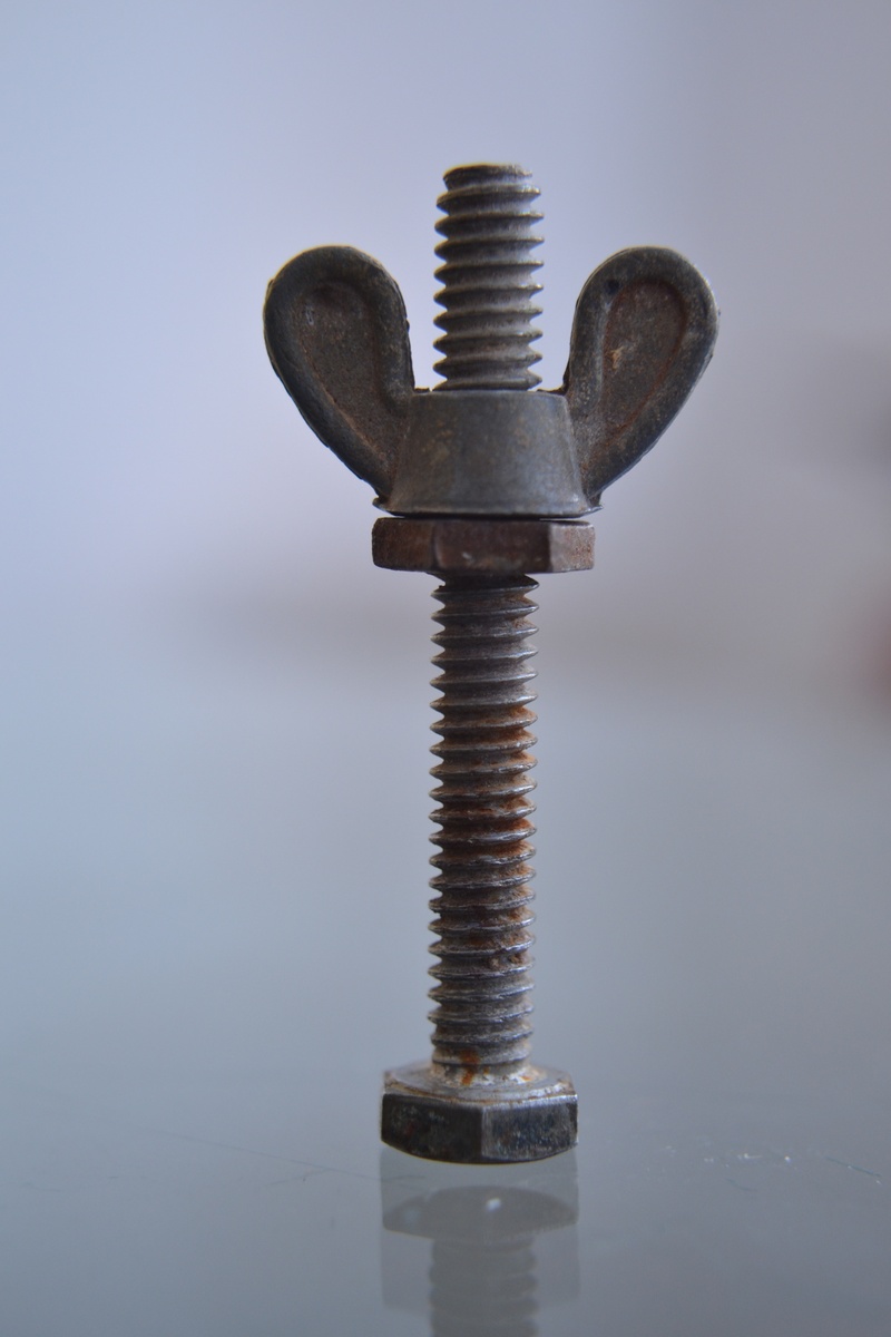 utility, outdoors, 4K, spiral, joiner, joinery, studio shot, day, pattern, carpenter, rusty, nut - fastener, equipment, tool, work tool, bolt, metal, machine part
