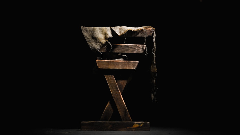 balance, nature, firewood, timber, wood, bench, 4K, work tool, brown, copy space, still life, black background, seat, dark, wooden, no people, log, old