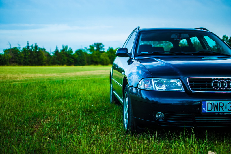 landscape, light, rural scene, day, plant, wheels, land vehicle, tourism, blue, audi, Meadow, landscapes, parked, the door, no people, motor vehicle, daytime