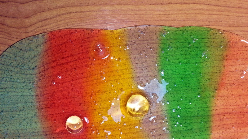 textured, Slime, close-up, refreshment, water beads, freshness, art and craft, indoors, 2K, high angle view, drink, fluffy, Water, multi colored, backgrounds