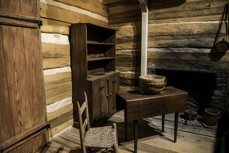 frontier house, empty, container, seat, museum, wood - Material, old, chair, frontier, day, wood, timber, musuem, furniture, Shelves, old-fashioned, home interior