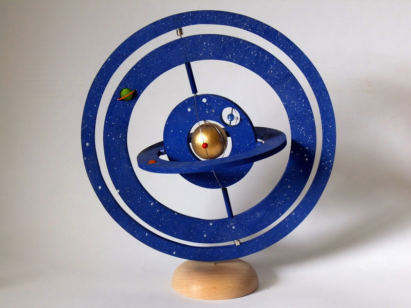solar system, still life, no people, accuracy, design, blue, craft, cosmos, studio shot, 4K, wood, white color, galaxy, illuminated, shape, white background