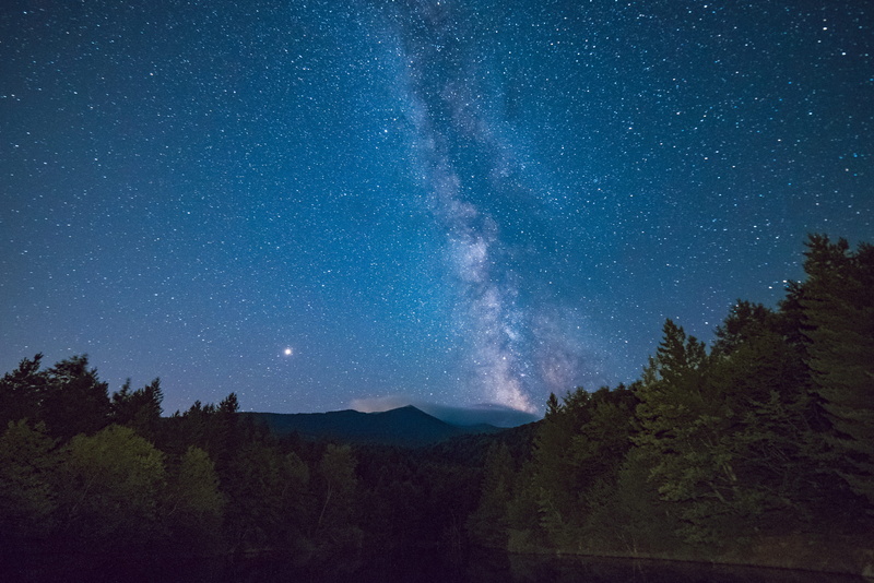 HD, starry sky, environment, starry night, woods, 5K, view, mountain, night, plant, beauty in nature, milky way, night sky