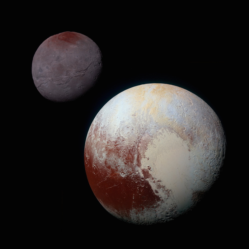 astronomy, Solar System, Pluto, 2K, Charon, space, universe
