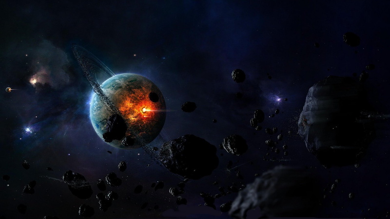cosmos, 4K, galaxies, universe, astronomy, planet, meteors