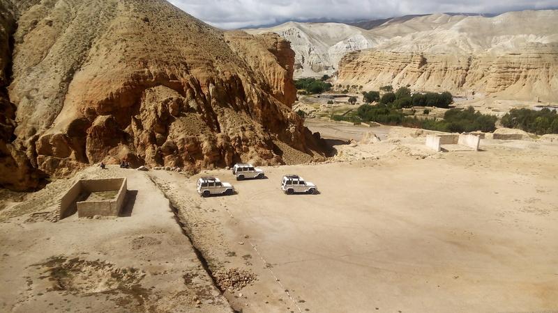 mountain range, vehicles, three, car, mustang, rock - object, climate, kingdom, arid climate, formation, transportation, scenics - nature, environment