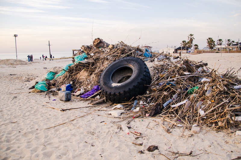 garbage, pile, deterioration, beach, 4K, junk, mode of transportation, land, obsolete, messy, environmental issues, shore, ruined, sea, incidental people