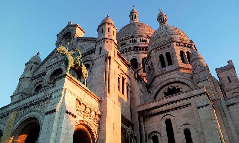 belief, ornate, ancient civilization, low angle view, sky, history, sacré-coeur, montmartre, building exterior, built structure, dome, travel destinations