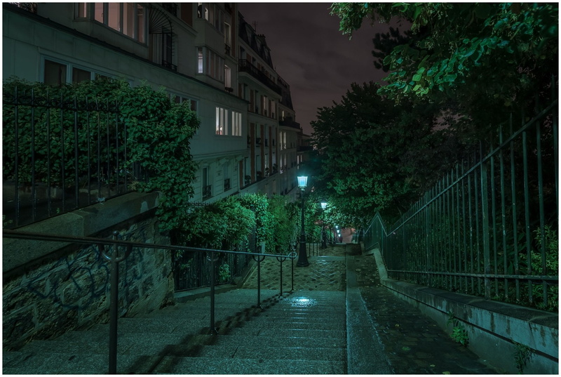 Cities, Stairs, Montmartre, Paris, 1080P, Lamp Post