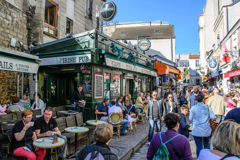 France, text, france, architecture, adult, real people, built structure, day, building, paris, Pub, city life, large group of people, women, lifestyles