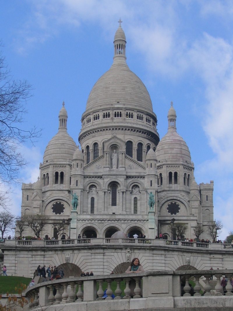 architecture, sacré-coeur, nature, place of worship, low angle view, day, city, montmartre, france, sacred heart, belief, built structure, building exterior