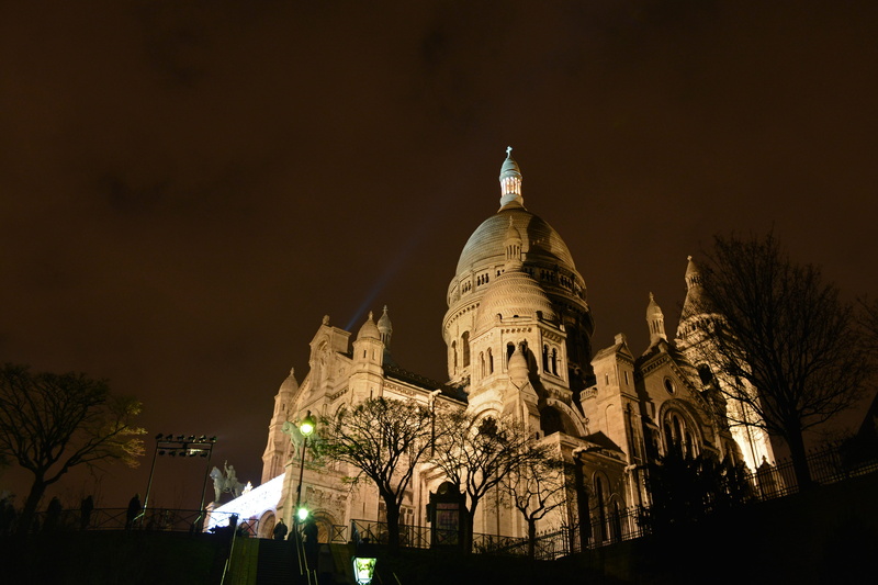 5K, travel destinations, illuminated, france, spirituality, place of worship, europe, famous Place, church, France, plant, time, building, built structure