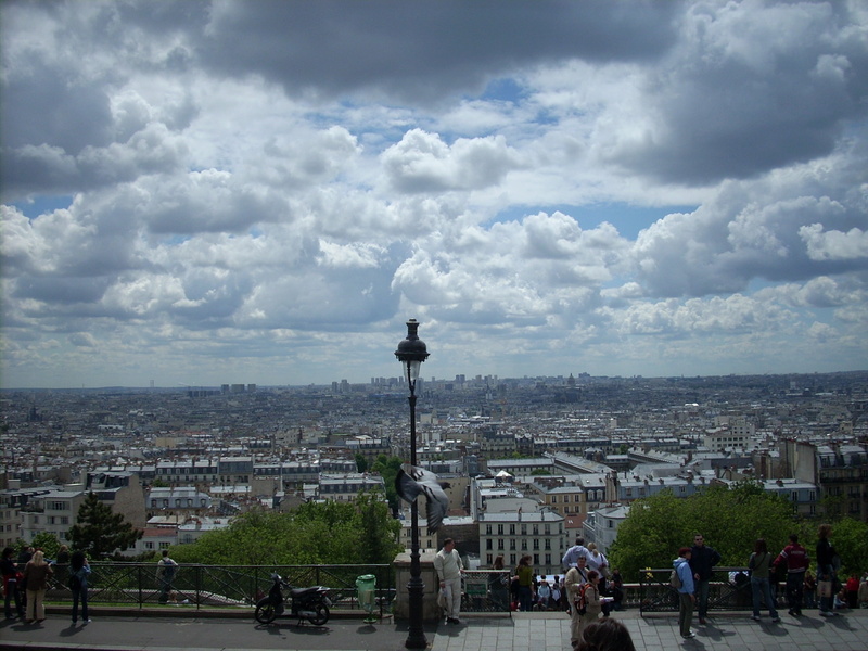 sacre coeur, 2K, view, tower, built structure, france, church, monument, tourism, buildings, spire, crowd, travel, travel destinations, building, city life