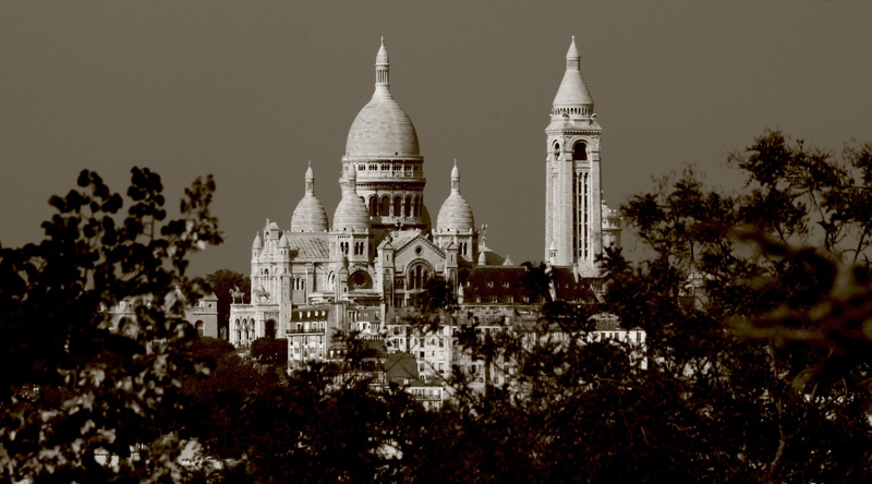 travel destinations, Vintage, place of worship, nature, plant, religion, outdoors, architecture, dome, basilica of the sacred heart of paris, spirituality
