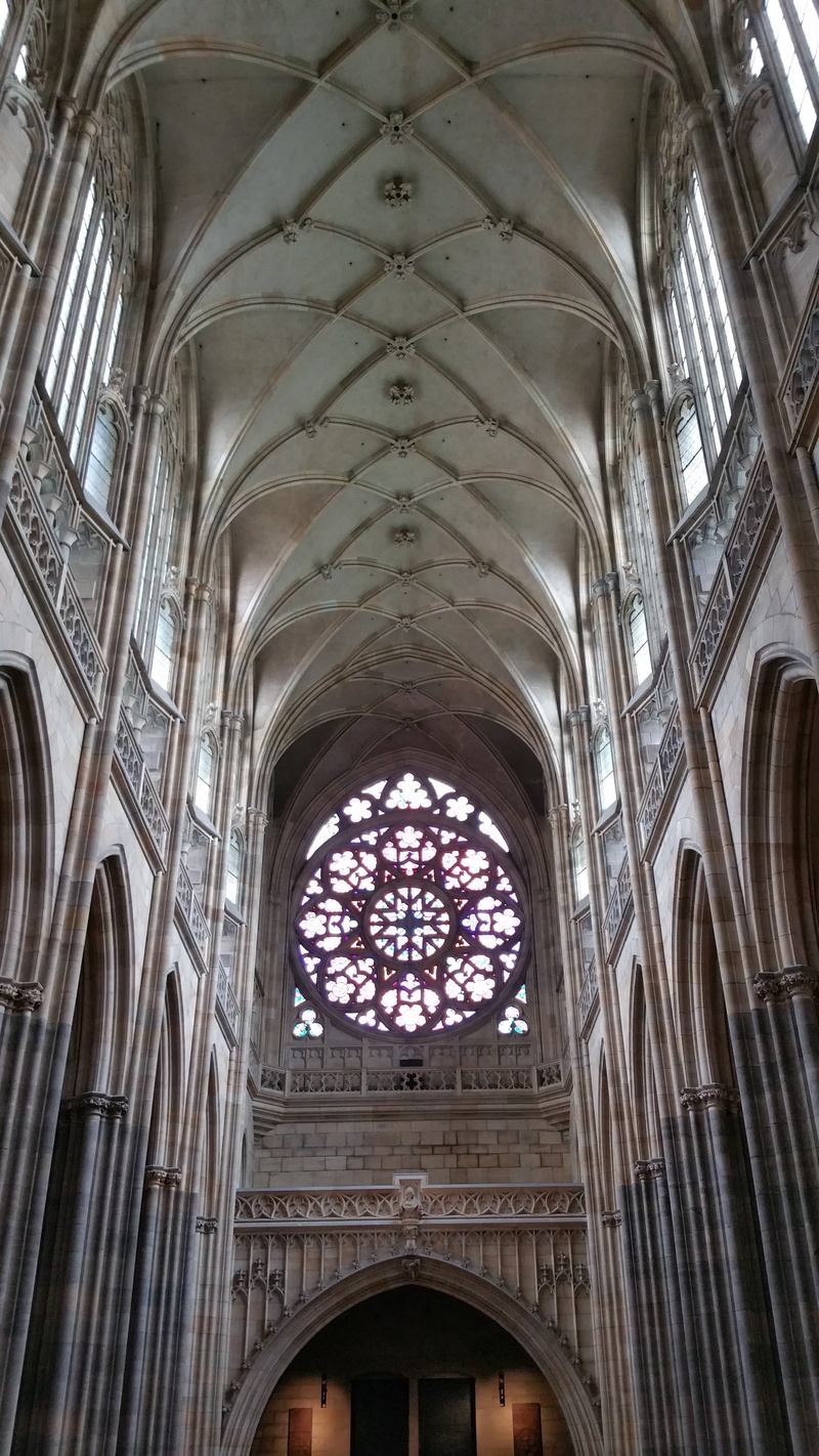 place of worship, ceiling, arch, czech, church, the past, window, architecture, history, architectural column, ornate, building, vitus, no people, indoors