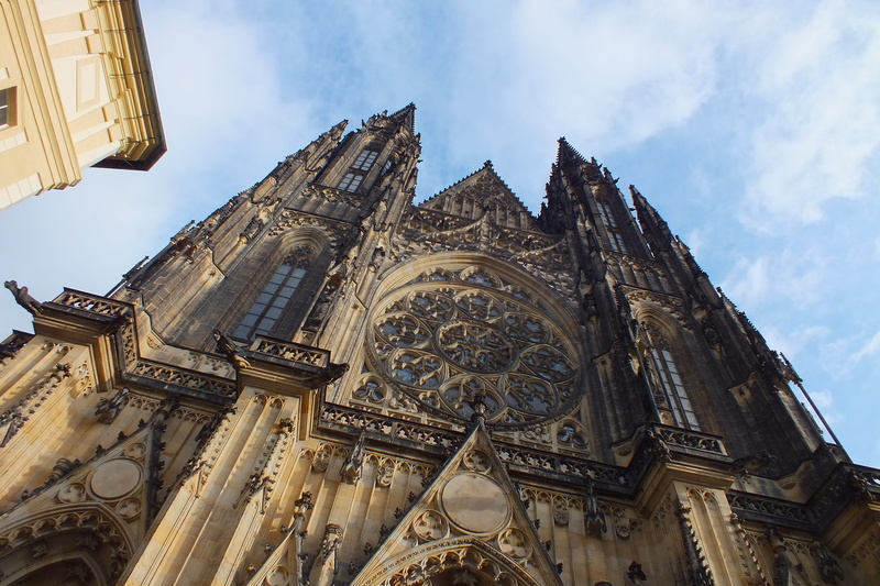 spirituality, the past, low angle view, carving, dom, building, sky, religion, travel, 2K, ornate, architecture, cloud - sky, gothic style, building exterior