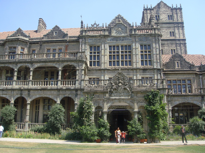building exterior, history, outdoors, shimla, india, two people, real people, window, travel, sky, architecture, day, lifestyles, nature, travel destinations