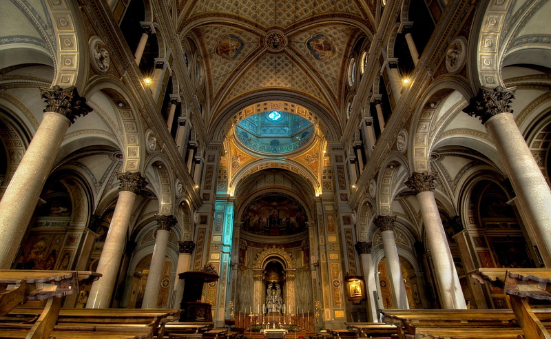 column, bench, Church, religion, 2K, the nave, Cathedral