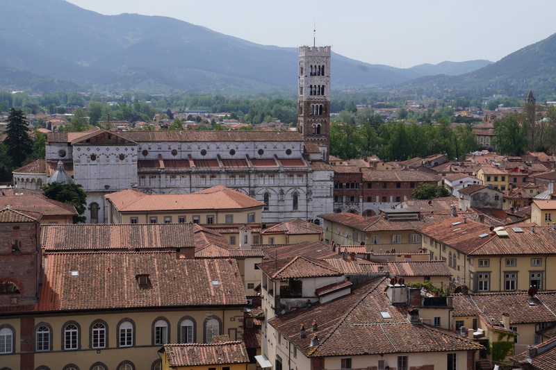 historic center, roof, 5K, architecture, lucca, travel destinations, mountain, no people, townscape, city, outdoors, historically, day, building, residential district