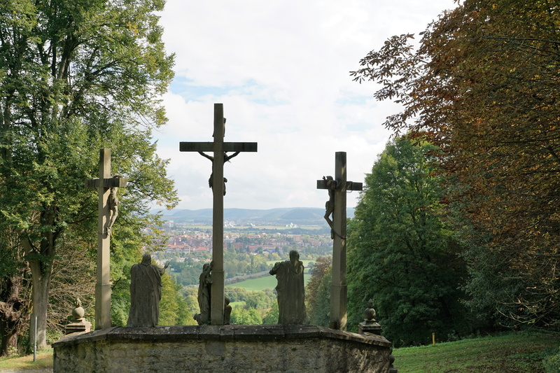 middle ages, outdoors, bavaria, place of worship, hammelburg, symbol, saaleck, 5K, sky, festival, love, monastery, cross, vierzehnheiligen, no people