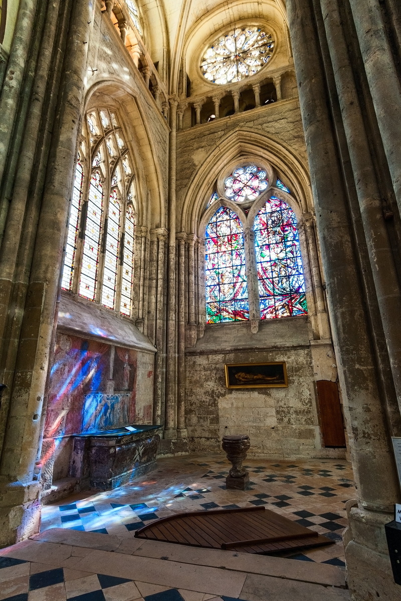 place of worship, religion, glass - material, window, altar, the past, arch, belief, architecture, building, 2K, picardy, beauvais, no people, glass, indoors