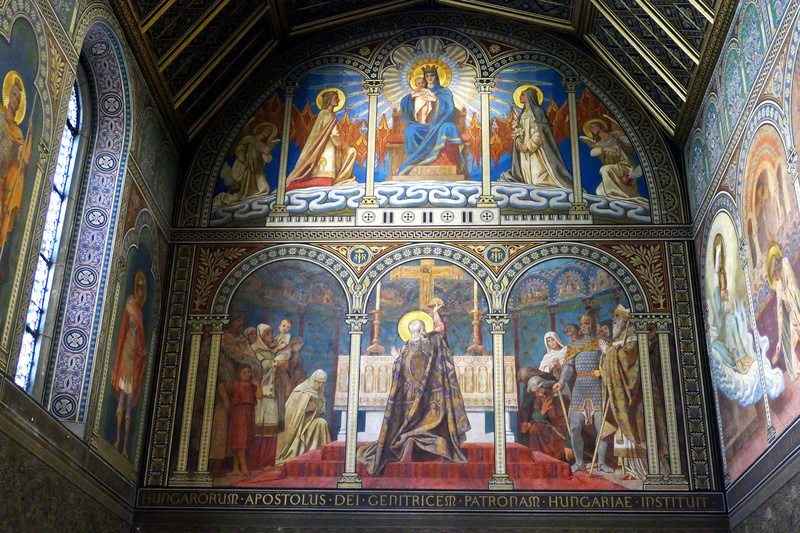 five churches, capital of culture, mural, no people, old town, art and craft, belief, madonna, sculpture, indoors, altar, spirituality, city, representation