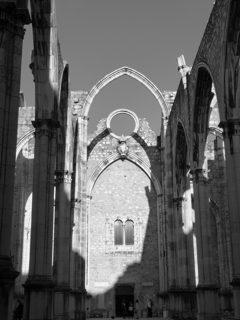 sky, building, architecture, built structure, outdoors, 4K, museum, place of worship, convento do carmo, history, columnar, former monastery, nature, gothic