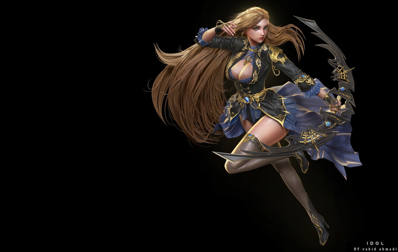Archer, vahid ahmadi, 2K, fantasy, hunter, the game, costume design, Idol ( with tutorials ), art