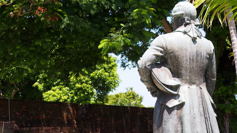 sculpture, travel, plant, tree, growth, penang, representation, 4K, fort, memorial, belief, vintage, nature, park - man made space, outdoors, george, work