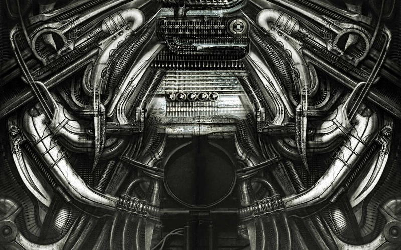 Giger, artwork, Evil, h, r, Dark, fi, horror, art, 2K, sci, fantasy, artistic