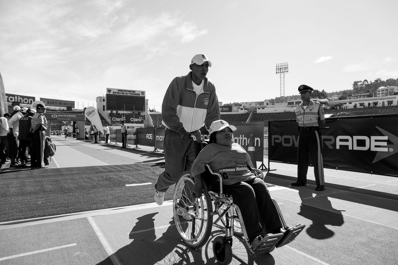medical equipment, photography, sunlight, outdoors, nature, lifestyles, help, transportation, people, adult, disability, uniform, standing, real people