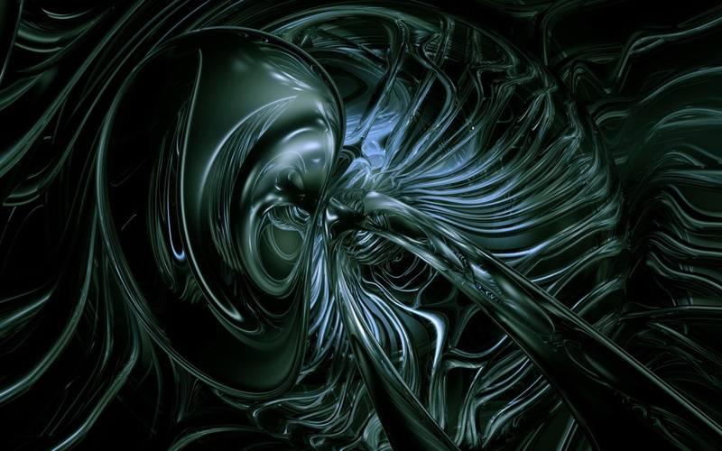 green color, no people, full frame, fi, sci, nature, artistic, swirl, abstract, artwork, black background, art, softness, 2K, Evil, marine, r, Giger, beauty in nature