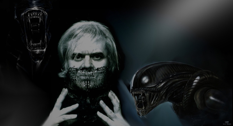 one person, looking at camera, Giger, r, real people, studio shot, Ienamaculata, 1080P, spooky, young adult, portrait, user, h, aggression, headshot, men