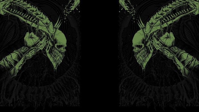 movies, Giger, r, black, fan, alien, 1080P, background, fiction, predator, h, science, art