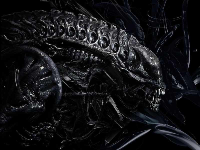 rope, 720P, black Color, pattern, indoors, complexity, backgrounds, Giger, studio shot, high angle view, textured, single object, Alien, metal, full frame