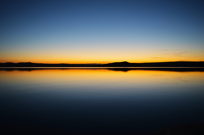 tranquility, tranquil scene, waterfront, no people, sunrise, salt flat, truth or consequences, new mexico, non-urban scene, blue, sky, sunset, copy space