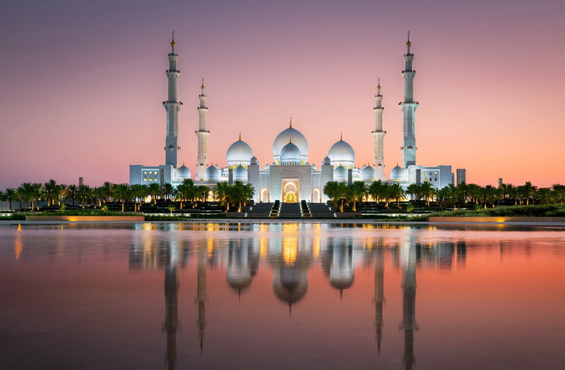 United Arab Emirates, 1080P, Mosque, Sheikh Zayed Grand Mosque, Architecture, Abu Dhabi, Reflection, Mosques