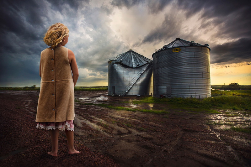 storm, the consequences, damage, tornado, 1080P, girl